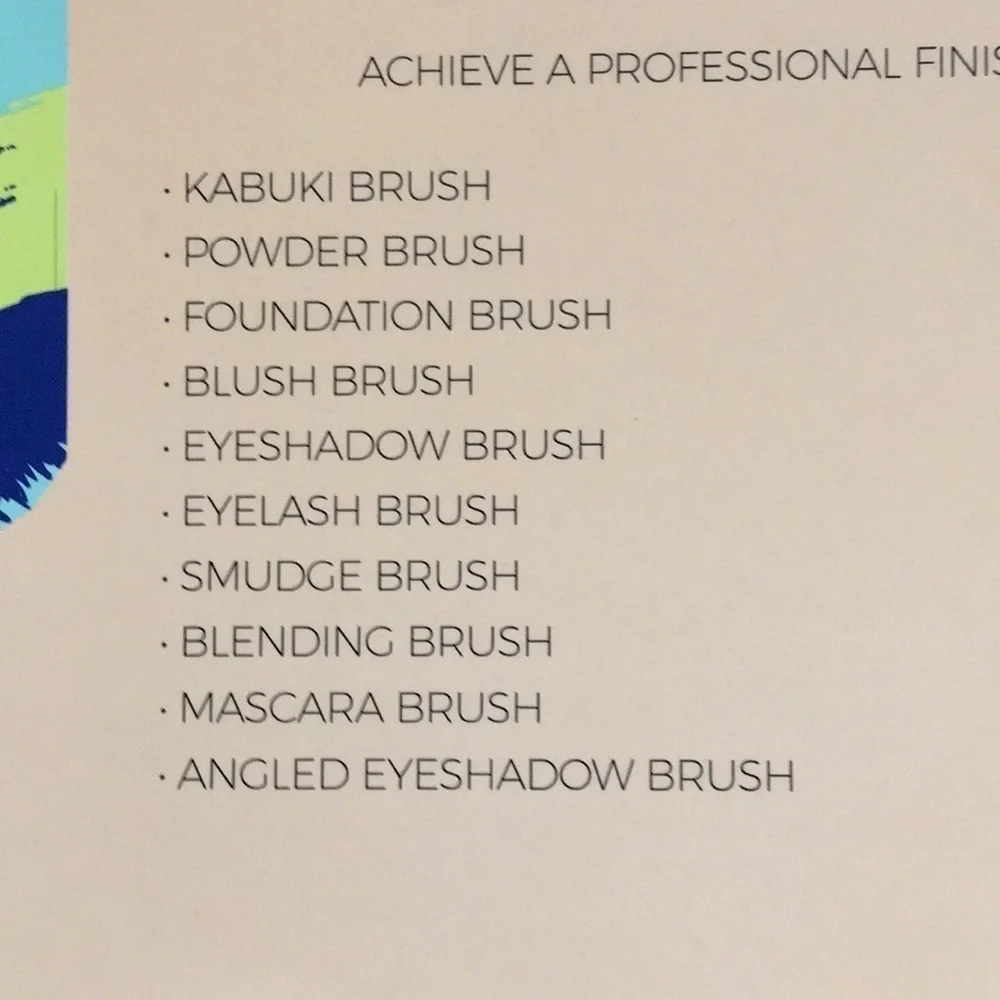 10 piece Cosmetic Brush Collection Makeup Brushes